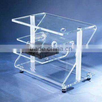 Lucite TV stand