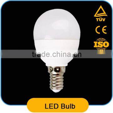 P45 Glof LED Bulb 3W E14 250lm PBT+Alu 240Degree Beam Angle Erp CE RoHs EMC Standarded
