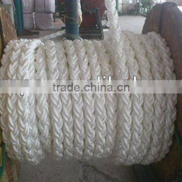 8 Strand Nylon Rope/8 Strand Braid Polypropylene Rope/strands Hawser Rope for Sale