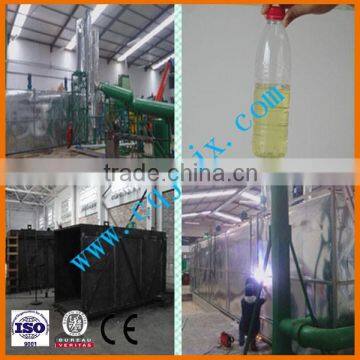 Waste engine oil re-refining to get diesel oil !JNC china used car oil extracting