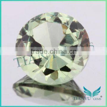 Factory wholesale price round shape 149# light green spinel