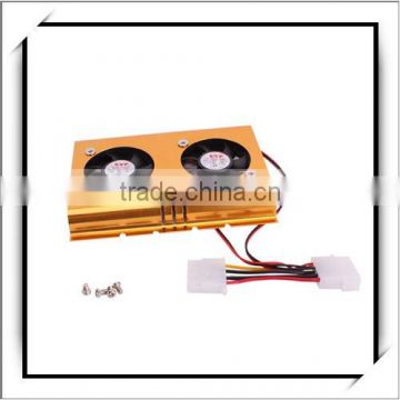 Wholessale SATA IDE 3.5 HDD Fan Cooler Gold