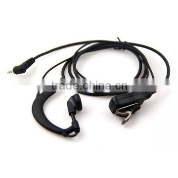 wired ptt buttom black clear sound made in china y earpiece for walkie talkie