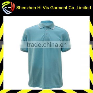 high quality cheap men blue polo t-shirt