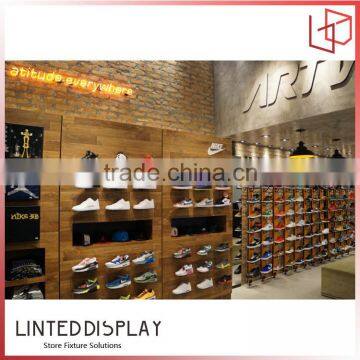 Top Quality MDF Material Made Wall Display Shelf For Shoes