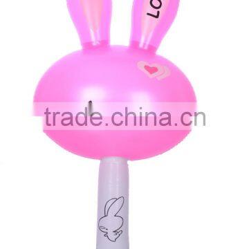 Inflatable popular hand hammer for sale, inflatable rabbit design hammer with custom logo printed for promotional gifts