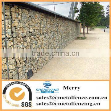 1mX1mX0.5m Galfan galvanized Zn welded flexible gabion stone basket for Zoo