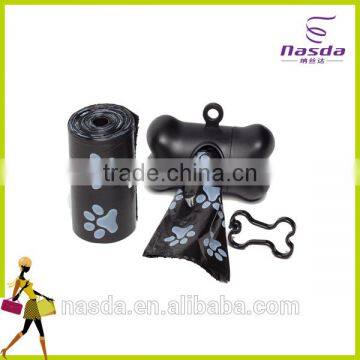 Plastic Cores Garbage Pet Waste Poop Refills Bags on 2 Rolls with Free Dog Shaped Dispenser