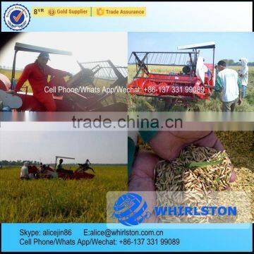 Whirlston 2016 Hot sale in Phippines middle rice paddy soybean harvester machine