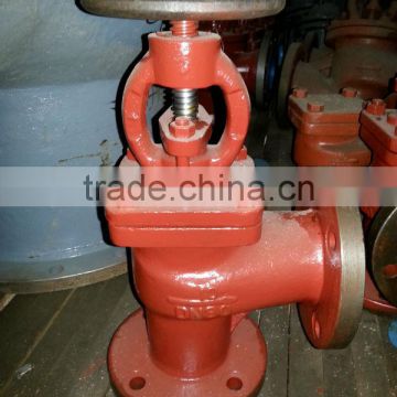 Marine Angle Cast Iron Globe Valve GB/T590-2008