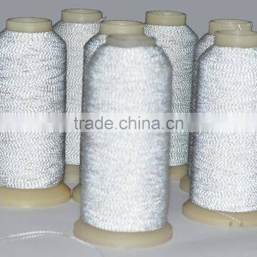 Reflective thread knitting for reflective slap wrap