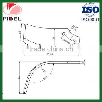 HIGH QUALITY ROTAVATOR BLADES, L Type Power Tiller Blades, 6*70mm Type for Sales photo-4