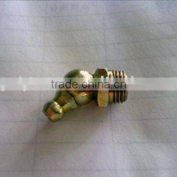 M6x1 45degree Grease Gun Zerk Fitting Yellow Zinc Plated