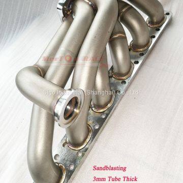Mertop Race Update 3mm Thick Top Mount T3/T4 Turbo Manifold for BMW E36 325 328 E30 E34 24V M50 M52 S50 S52 photo-4