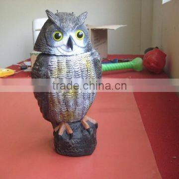 OEM Blow Molding Plastic owl garden decoration Bird Repeller Plastic Owl Huizhou factory