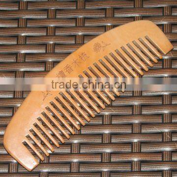 Wholesale Different Shape Of Natural Sandalwood Comb Popular Natural Health Care Comb Anti-static Peach Wood Hair Comb photo-4