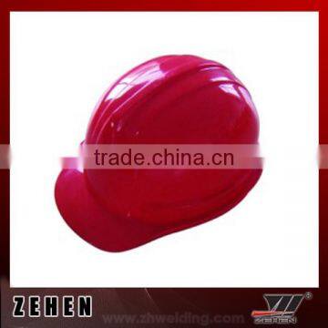 Red safety helmet