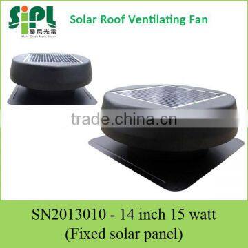 Roof standing solar ventilator air exhaust fan