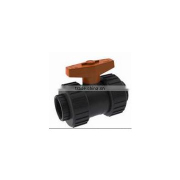 Irrigation PVC Compact Ball Valve black color trunnion ball valve