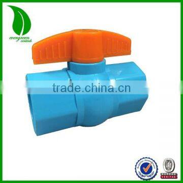 2014 hot PVC socket thread npt threaded ball valve