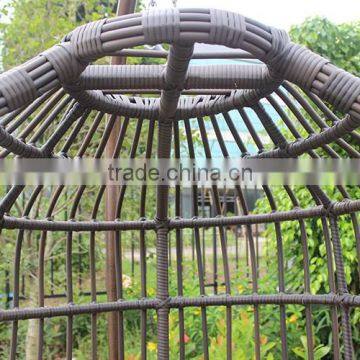 2016 Гарден-фурнитура. Висячая кресло из плетеной соломы в форме клетки для птиц photo-5