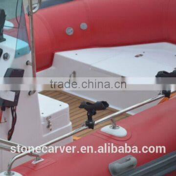 China Manufacturer Made Fishing Boat, New 17ft RIB Rigid Hypalon Inflatable Sport Fishing Boats for Sale With Motor photo-5