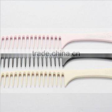 Wholesale Plastic Fashion Factory Direct Sell Wide Tooth Hair Comb 22*4.5cm