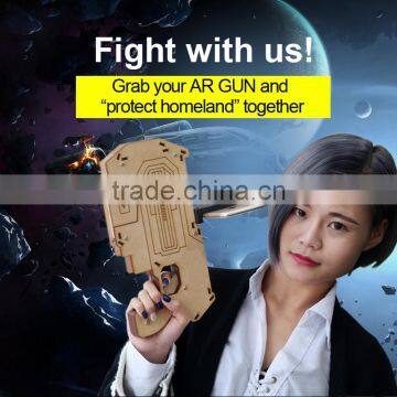 2017 New Arrival AR Gun Mobile Games Control Gun, AR Reality Experience Bluetooth Game Controller Wooden Gun For IOS/Android photo-2