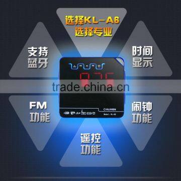 Bluetooth Speaker With USB/SD +Alarm Clock + FM Radio Speaker photo-4