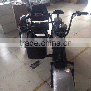 2017 Mini Citycoco 18*9.5 inch 3 Pneumatic Wheels Electric City Scooter City Coco Motor Cycle with 3 seats