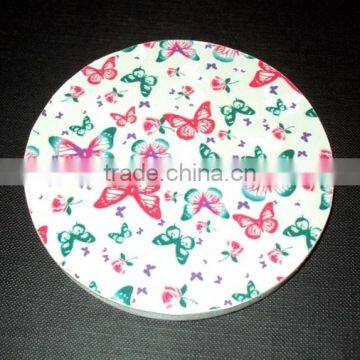 HIGH QUALITY MDF WOODEN DRINKING CUP COASTER, ECO FRIENDLY TEA/COFFEE/BEER MUG COASTER , BUTTERFLY DESIGN COASTERS photo-3