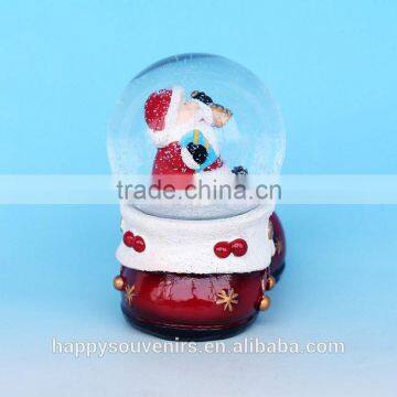 High Quality Resin Shoe Shape Chrismas Snow Globe For Wholesales photo-2