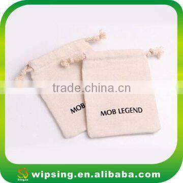 China Wholesale Cotton Drawstring Packing Bags, Cotton Souvenir Drawstring Bags photo-4