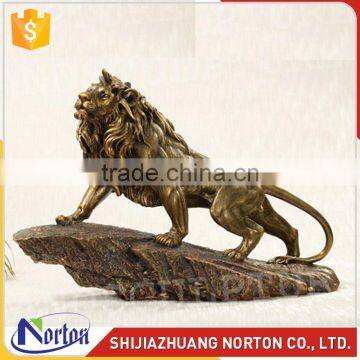 Life size standing lion bronze statue for art collection NTBH-033LI