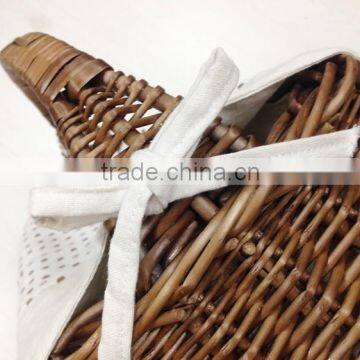 Classic New Cheap Empty Wicker Handle Picnic Basket photo-6