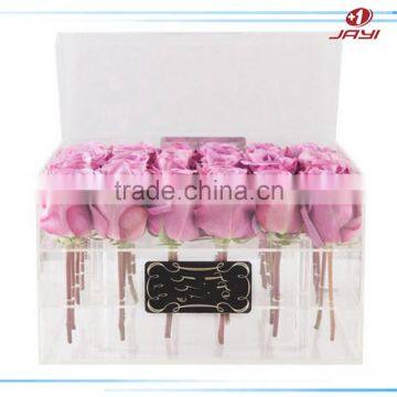 2017 China Wholesale Custom Clear Fancy Acrylic Transparent Flower Storage Box photo-2