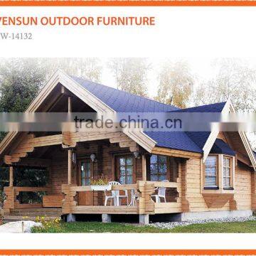 Wholesale price ESW-14132 Double storey wooden villa prefabricated residential houses