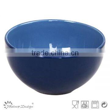 13.5cm colorful glazed stoneware bowl for your family top sale with dots euro friendly