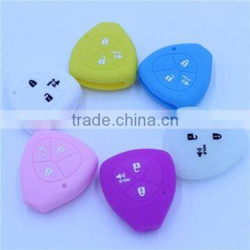 for TOYOTA RAV4 Yaris Venza Camry Remote Key 3 BTN silicone key jackets