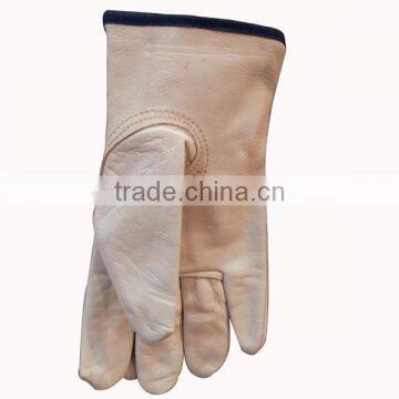 Driver's Leather Gloves with Black Tip