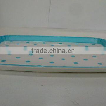 Melamine Tray With Double Handle C3007 photo-3