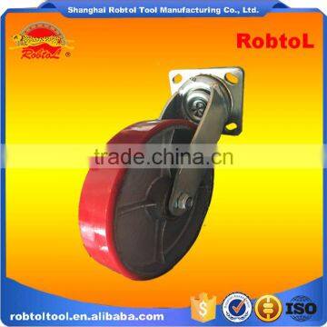 8" Castor Wheel Caster Fixed Swivel Brake Rubber Nylon pu Tpr pp photo-5