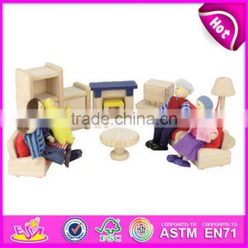 2016 New Fashion Baby Toy Wooden High Chair for Dolls W06B020 photo-4