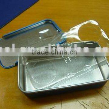 mint tin box with plastic tray