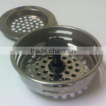 2 piece Stainless Steel Sink Strainers for standard drain opening