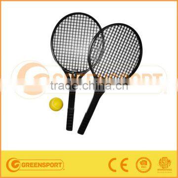 Tennis set black plastic tennis rackets with PU tennis ball GSSTI