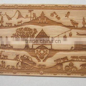Fancy Laser Engraved Bamboo Card photo-4