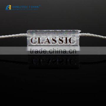 Transparent Garment String Seal Tag For Garment Hangtag photo-4
