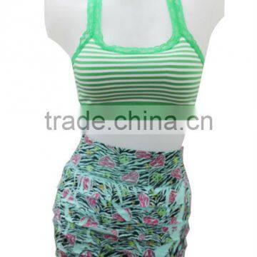 Latest flower girl layered dress/seamless tube dress