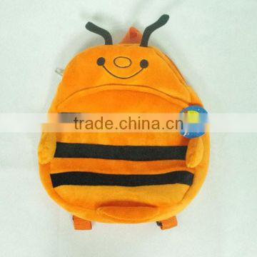 Cheap stuff bee shaped plush bag kids backpack wholesale